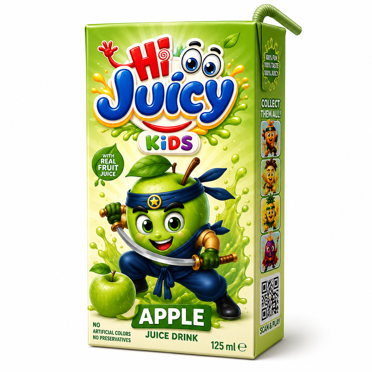 Apple juice carton